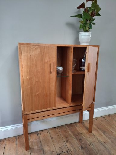 Wine cabinet from solid Cherry